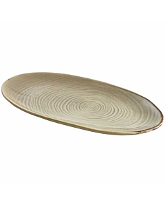 Terra Porcelain Grey Organic Platter 31cm