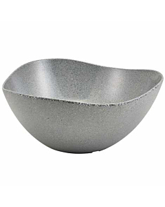 Grey Granite Melamine Triangular Buffet Bowl 35cm