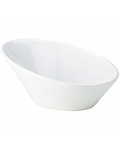 Genware Porcelain Oval Sloping Bowl 16cm/6.25"