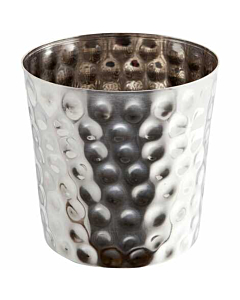 Hammered Stainless Steel Serving Cup 8.5 x 8.5cm