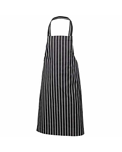Navy Butchers Stripe Bib Apron 70cm X 100cm