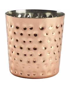 Hammered Copper Plated Serving Cup 8.5 x 8.5cm