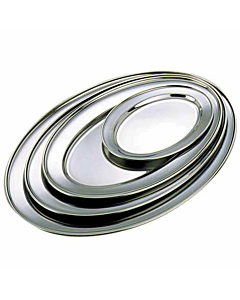 GenWare Stainless Steel Oval Flat 22cm/9"