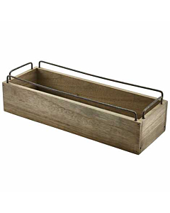Industrial Wooden Crate 34 x 12 x 9cm