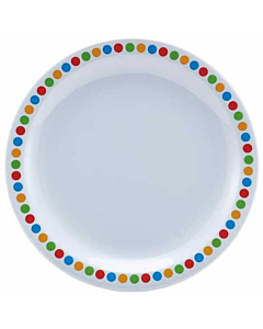 Genware Melamine 6.25" Plate- Coloured Circle