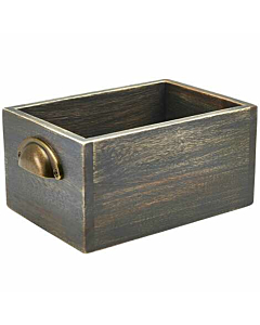 GenWare Grey Wash Acacia Wood Display Drawer 21.5 x 15 x 11c