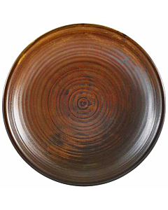 Terra Porcelain Rustic Copper Deep Coupe Plate 21cm