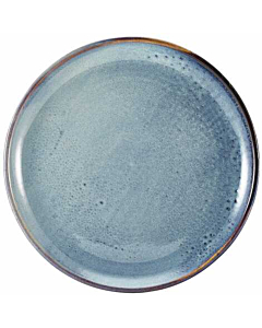 Terra Porcelain Aqua Blue Coupe Plate 27.5cm