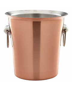 GenWare Copper Plated Wine Bucket With Ring Handles