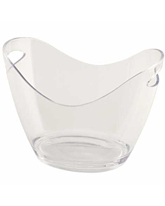 Clear Plastic Champagne/Wine Bucket Small