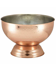 Hammered Copper Champagne Bowl 36cm