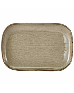 Terra Porcelain Grey Rectangular Plate 29 x 19.5cm