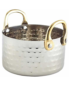 Mini Hammered St/St Casserole Dish 9.2 x 5cm