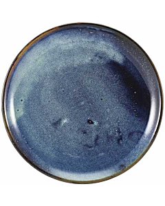 Terra Porcelain Aqua Blue Coupe Plate 30.5cm