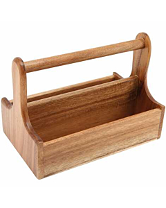 Genware Dark Wood Table Caddy
