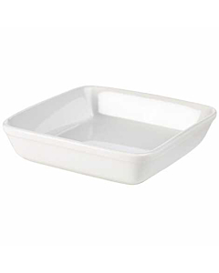Genware Porcelain Square Roaster 25.4cm/10"