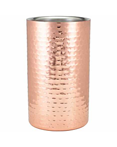 GenWare Hammered Copper Plated Wine Cooler