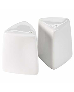 Genware Porcelain Triangular Salt Shaker 6cm/2.5"